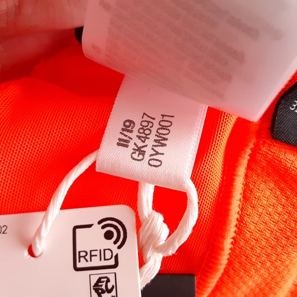 NWT ADIDAS × IVY PARK By Beyoncé Solar Orange Halter Athletic Sports Bra Size XS - Picture 5 of 9